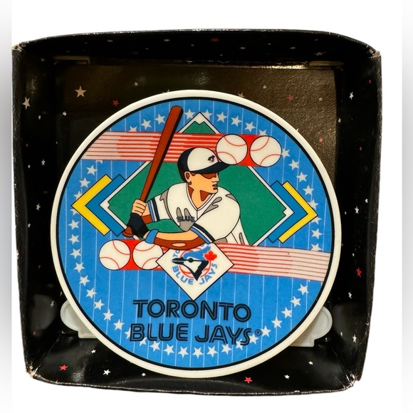Vintage Sports impressions Toronto Blue Jays Collector Plate 4” 1993 With Easel - Picture 1 of 4